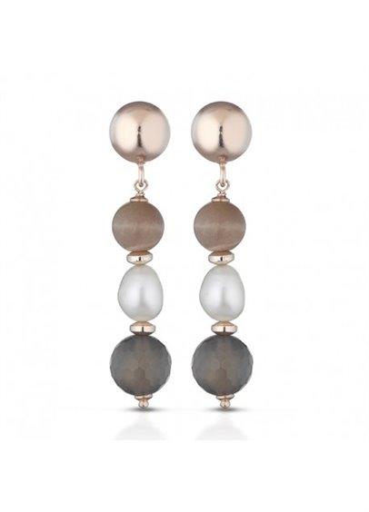 Ohrringe Lelune Dame Greige in Silber LGEA150 - LGEA150